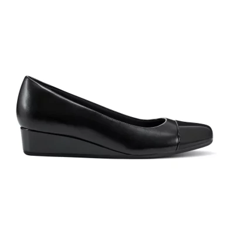 Easy Spirit Gilian Womens Round Closed Toe Flat Heel Pumps
