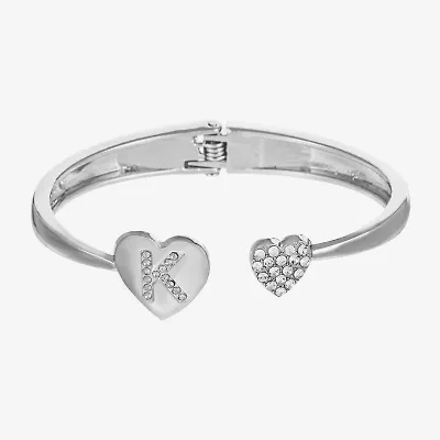 Monet Jewelry Initial Womens Glass Cuff Bracelet