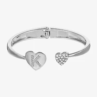 Monet Jewelry Initial Womens Glass Cuff Bracelet