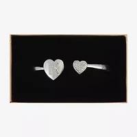 Monet Jewelry Initial Womens Glass Cuff Bracelet