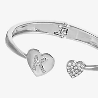 Monet Jewelry Initial Womens Glass Cuff Bracelet