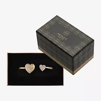 Monet Jewelry Initial Womens Glass Cuff Bracelet