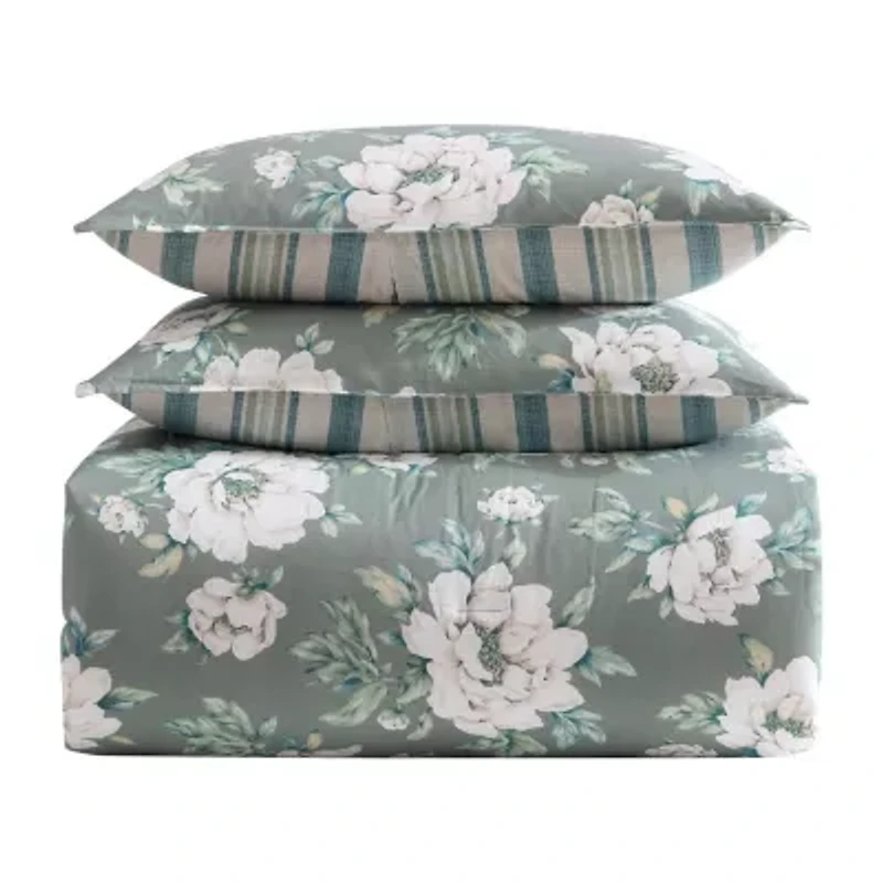 Laura Ashley Wisley Floral Midweight Comforter Set