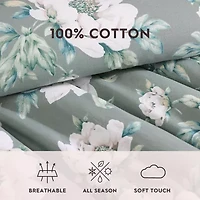 Laura Ashley Wisley Floral Midweight Comforter Set