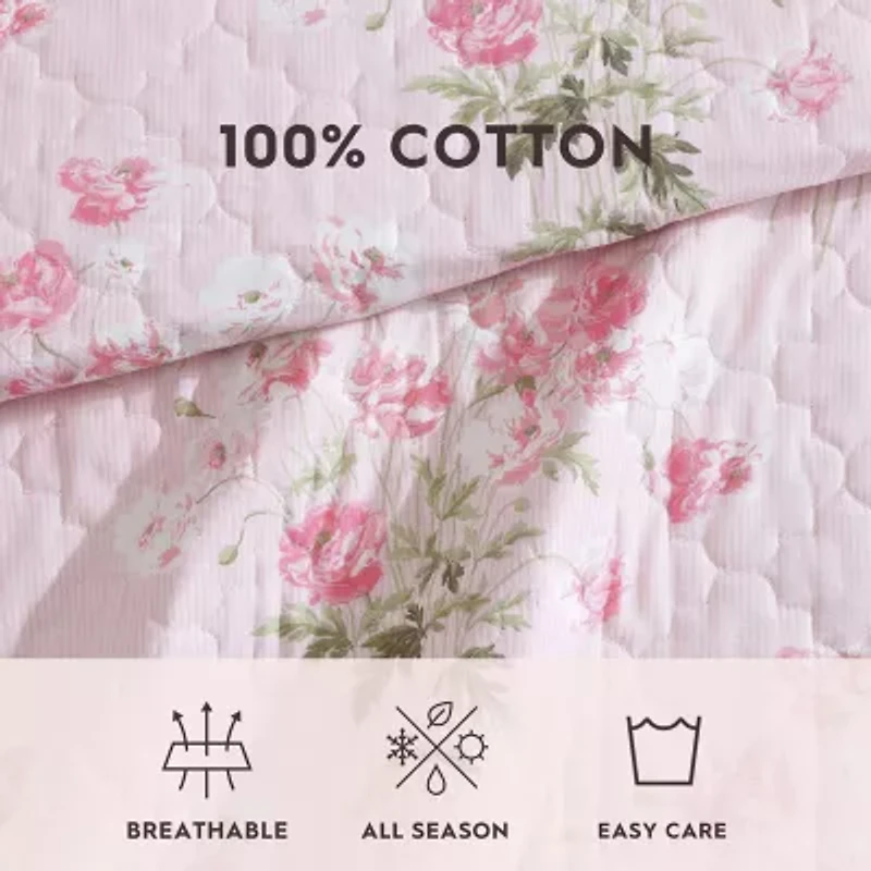 Laura Ashley Veronicas Bouquet Quilt Set