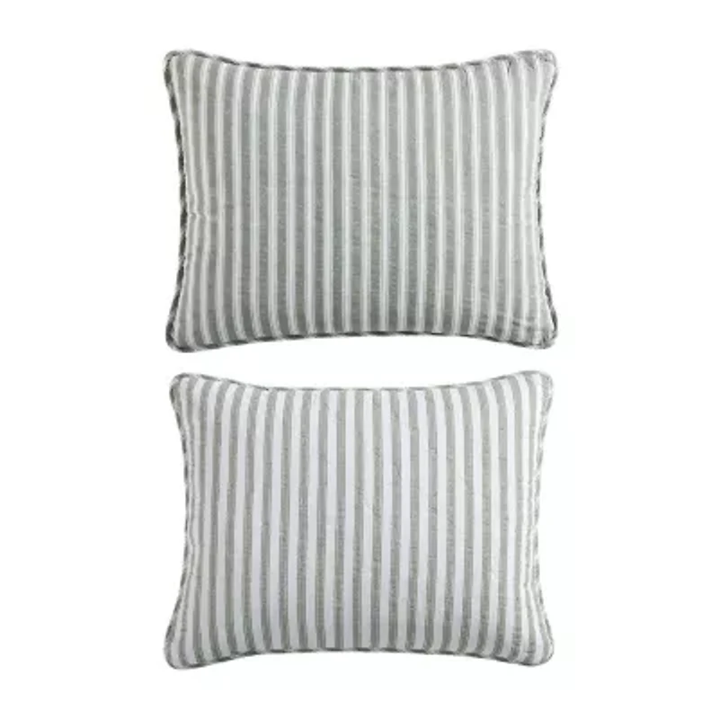 Stone Cottage Willow Way Ticking Stripe Quilt Set