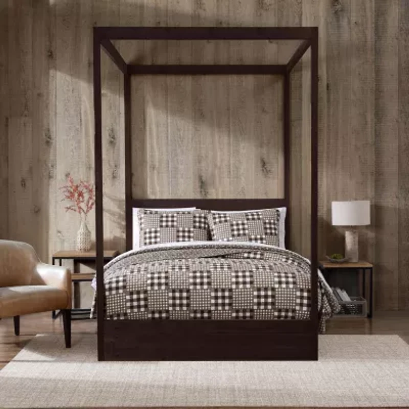 Eddie Bauer Gingham Patchwork Quilt Set