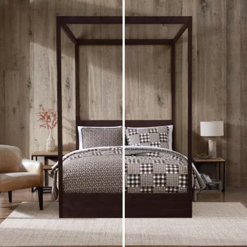 Eddie Bauer Gingham Patchwork Quilt Set