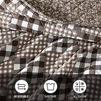 Eddie Bauer Gingham Patchwork Quilt Set