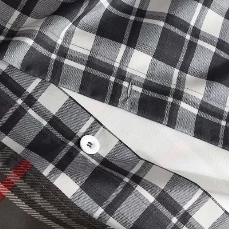 Eddie Bauer Willow Plaid Duvet Cover Set