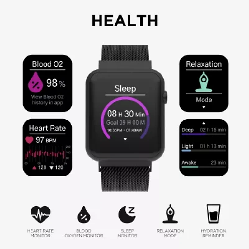 Itouch Air 4 Mens Black Smart Watch Ta4m02-G02