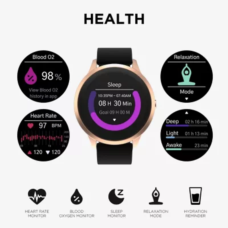 Itouch Sport 4 Unisex Adult Black Strap Watch Tp4r01-C02