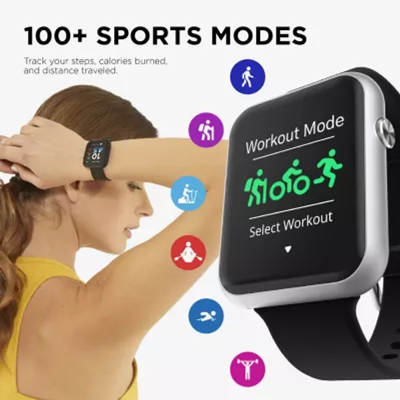 Itouch Air 4 Unisex Adult Multi-Function Black Smart Watch Ta4l01-B02