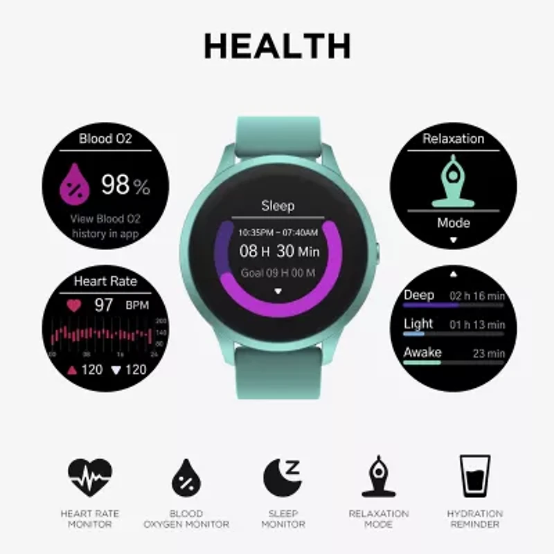 Itouch Sport 4 Unisex Adult Multi-Function Blue Smart Watch Tp4r01-On1
