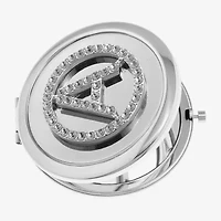 Monet Jewelry Initial Gray Round Compact Mirror