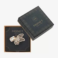 Monet Jewelry Brown Glass Pin