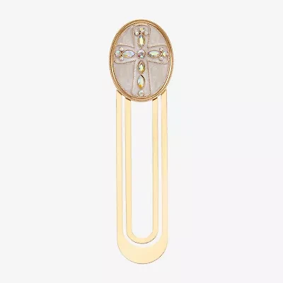 Monet Jewelry Gold Tone Cross Bookmark