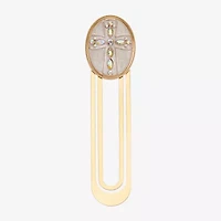 Monet Jewelry Gold Tone Cross Bookmark