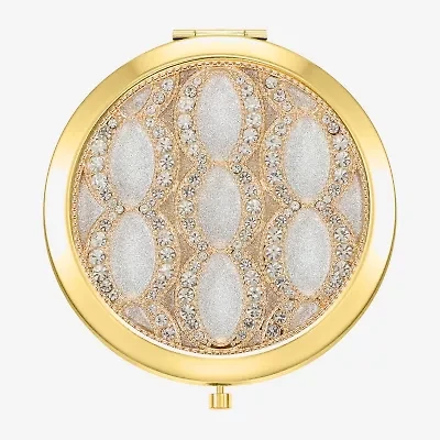 Monet Jewelry Gold Tone Compact Mirror