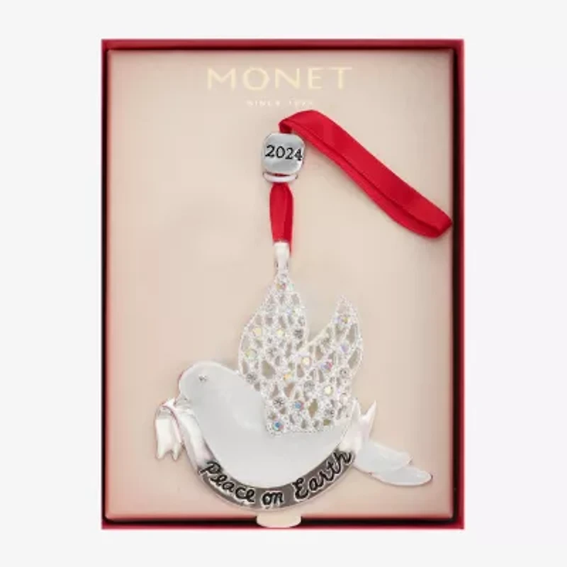 Monet Jewelry Peace On Earth Dove Christmas Ornament