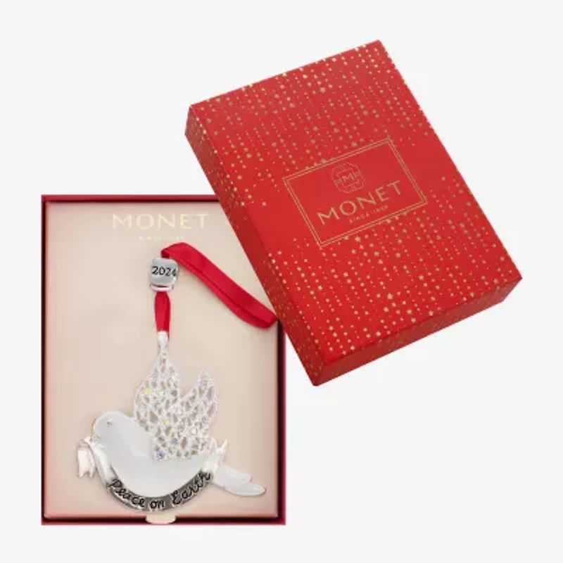 Monet Jewelry Peace On Earth Dove Christmas Ornament