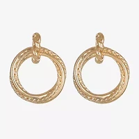 Monet Jewelry Door Knocker Rope Twist Womens Hypoallergenic Drop Earrings