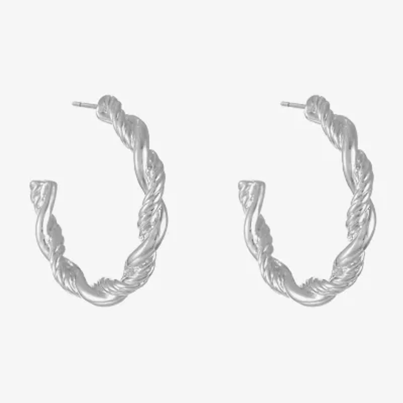 Monet Jewelry Open Womens 28mm Hypoallergenic Hoop Earrings