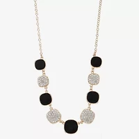 Monet Jewelry Gold Tone Womens 17 Inch Collar Necklace
