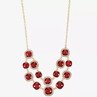 Monet Jewelry Womens Blue 18 Inch Statement Necklace