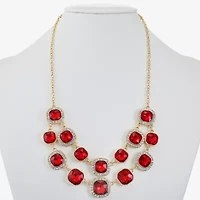 Monet Jewelry Womens Blue 18 Inch Statement Necklace