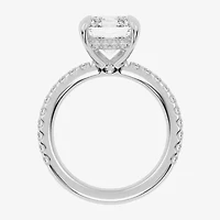 (G-H / Vs2-Si1) Womens 5 1/2 CT. T.W. Lab Grown White Diamond 14K Gold Side Stone Engagement Ring