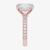 (G-H / Vs2-Si1) Womens 3 1/2 CT. T.W Lab Grown White Diamond 14K Gold Side Stone Engagement Ring