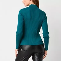 Bold Elements Womens Cut Outs Long Sleeve Pullover Sweater