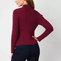 Bold Elements Womens Cut Out Long Sleeve Pullover Sweater