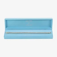 Sparkle Allure Womens Cubic Zirconia 14K Gold Over Brass Oval 7.5 Inch Tennis Bracelet