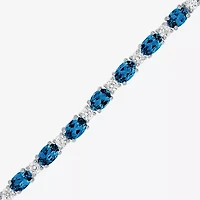 Gemstone Sterling Silver Bolo Bracelet