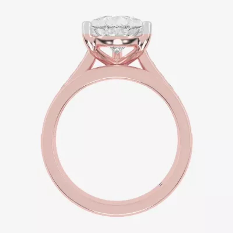 G-H / Vs2-Si1) Womens CT. T.W. Lab Grown White Diamond 14K Gold Side Stone Bridal Set