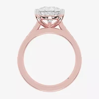 G-H / Vs2-Si1) Womens CT. T.W. Lab Grown White Diamond 14K Gold Side Stone Bridal Set