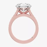 (G-H / Vs2-Si1) Womens 5 CT. T.W. Lab Grown White Diamond 14K Gold Round Side Stone Bridal Set