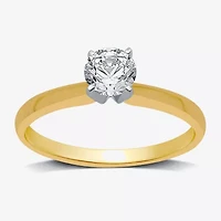 Classic Collection 1/2 CT. Lab-Grown (G / SI1-SI2) Diamond Round Solitaire Engagement Ring 10K or 14K Gold