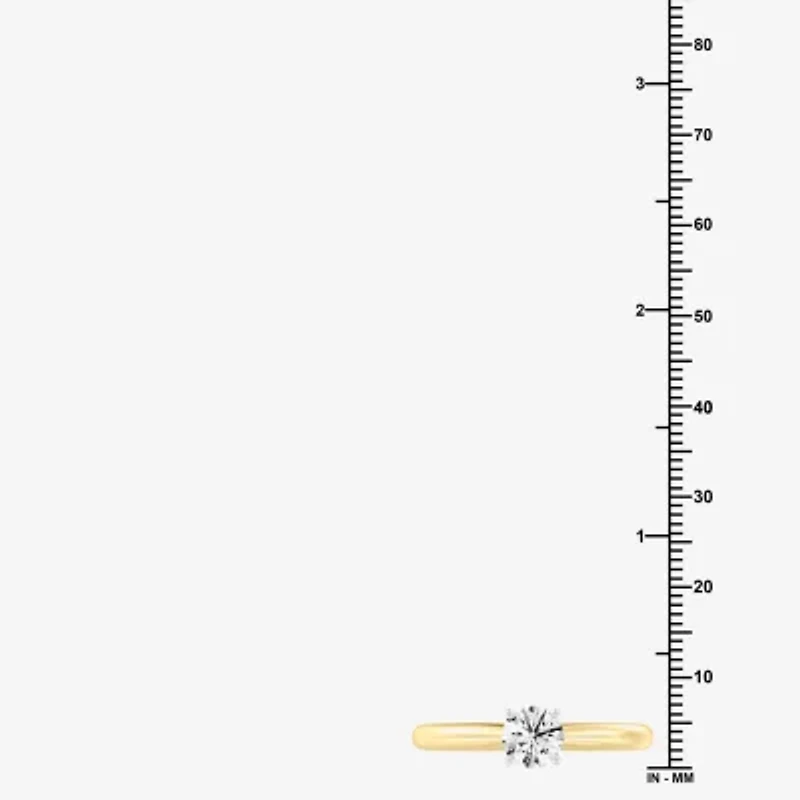 Classic Collection 1/2 CT. Lab-Grown (G / SI1-SI2) Diamond Round Solitaire Engagement Ring 10K or 14K Gold