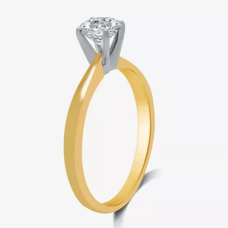 Classic Collection 1/2 CT. Lab-Grown (G / SI1-SI2) Diamond Round Solitaire Engagement Ring 10K or 14K Gold