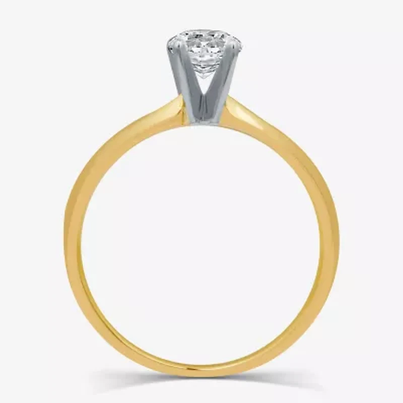 Classic Collection 1/2 CT. Lab-Grown (G / SI1-SI2) Diamond Round Solitaire Engagement Ring 10K or 14K Gold