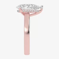 G-H / Vs2-Si1) Womens / CT. T.W. Lab Grown White Diamond 14K Gold Solitaire Engagement Ring