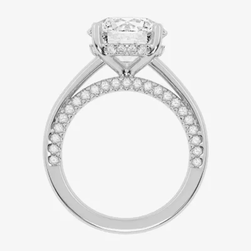 (G-H / Vs2-Si1) Womens 3 1/2 CT. T.W Lab Grown White Diamond 14K Gold Solitaire Engagement Ring