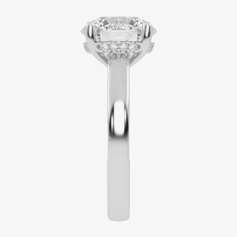 (G-H / Vs2-Si1) Womens 3 1/2 CT. T.W Lab Grown White Diamond 14K Gold Solitaire Engagement Ring