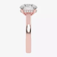 G-H / Vs2-Si1) Womens 3 1/2 CT. T.W Lab Grown White Diamond 14K Rose Gold Solitaire Engagement Ring