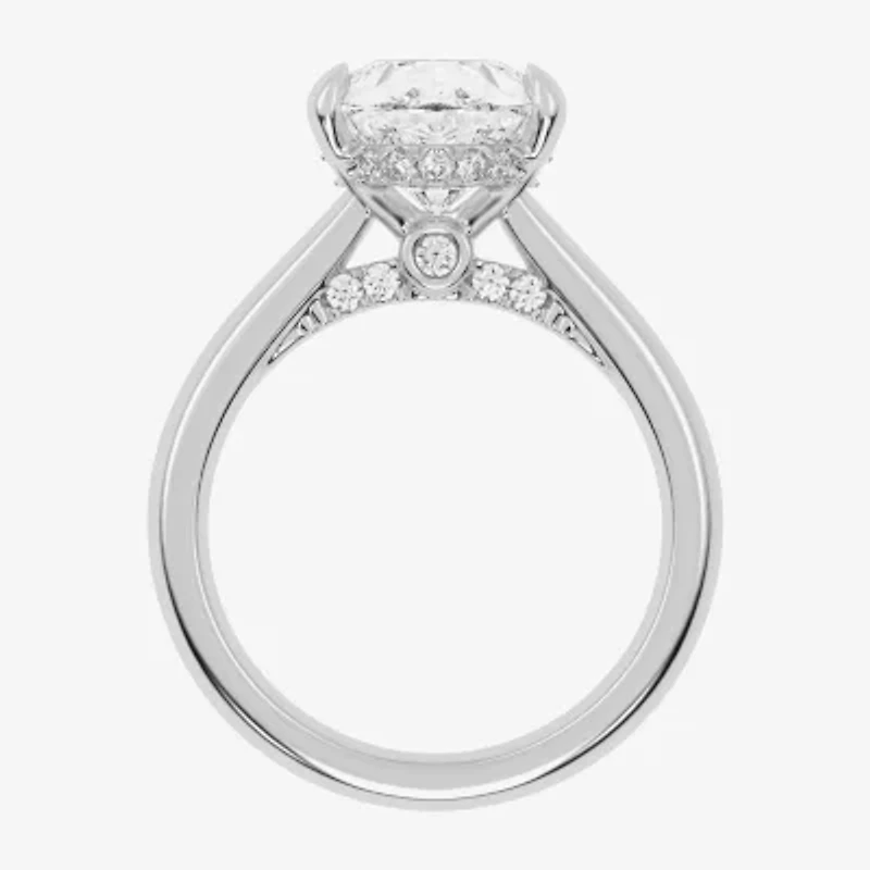 G-H / Vs2-Si1) Womens 1/ CT. T.W. Lab Grown White Diamond 14K Gold Pear Solitaire Engagement Ring
