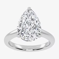 G-H / Vs2-Si1) Womens 1/ CT. T.W. Lab Grown White Diamond 14K Gold Pear Solitaire Engagement Ring