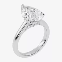 G-H / Vs2-Si1) Womens 1/ CT. T.W. Lab Grown White Diamond 14K Gold Pear Solitaire Engagement Ring
